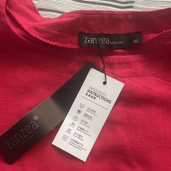 NWT, Zanzea, Linen Lux Top, Dolman/Over-sized Sleeves,Excellent Wardrobe Add,XL - Picture 4 of 9